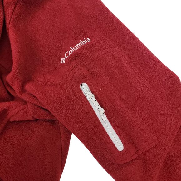 ALABAMA CRIMSON TIDE Jacket Womens Large Red Fleece COLUMBIA Full Zip College - Picture 4 of 10